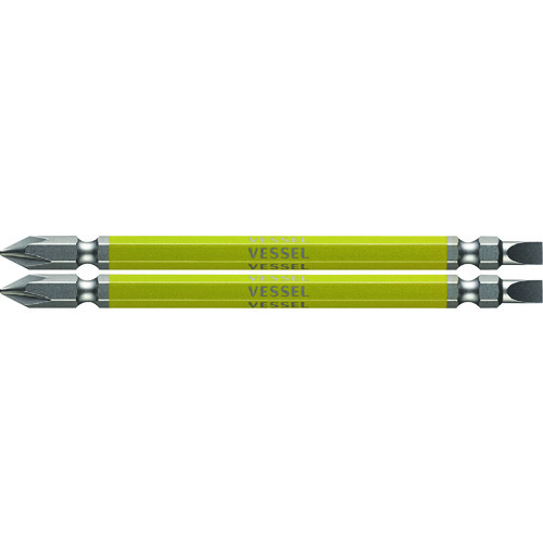 ベッセル　剛彩ビット　２本組　（両頭コンビ）　＋１／－５×１１０ｍｍ GS141511