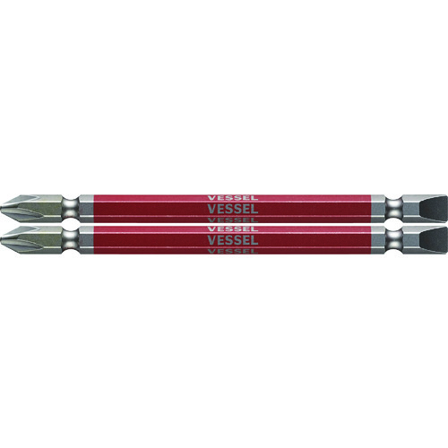 ベッセル　剛彩ビット　２本組　（両頭コンビ）　＋２／－６×１１０ｍｍ GS142611