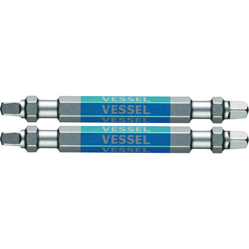 ベッセル　剛彩ビット　２本組　（両頭スクエア）　ＳＱ３×６５ｍｍ GS14SQ3065
