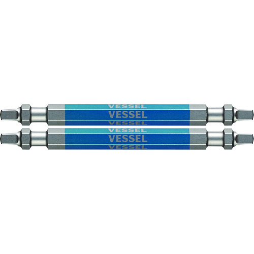 ベッセル　剛彩ビット　２本組　（両頭スクエア）　ＳＱ３×８２ｍｍ GS14SQ3082