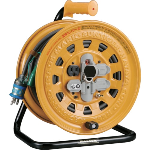 ■ハタヤ　温度センサー付コードリール　単相１００Ｖ　２０ｍ　アース・ブレーカー付　BG201KXS