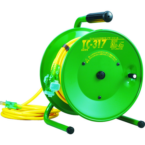 ハタヤ　逆配電型コードリール　シンディテモートリール　単相１００Ｖ　１７＋３ｍ　TC317 TC317