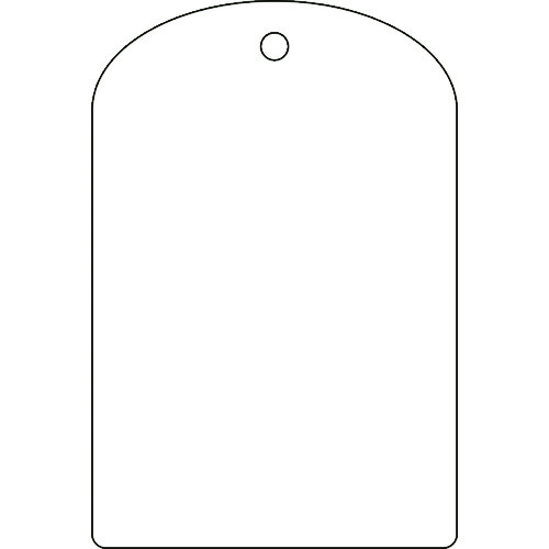 ■緑十字　バルブ開閉札　白無地タイプ　６０×４０ｍｍ　１０枚組　ＰＥＴ 164040