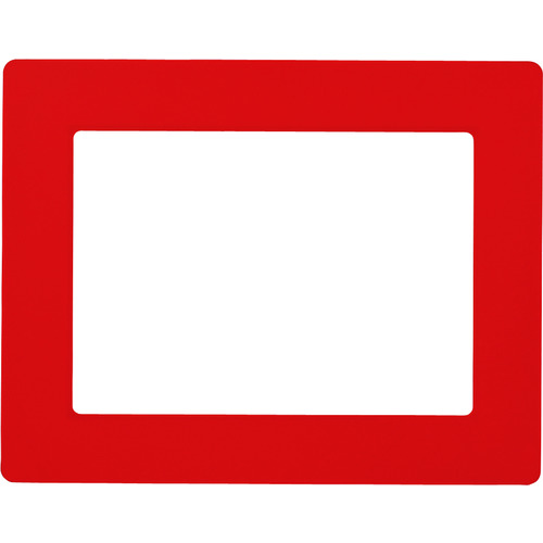 ■緑十字　路面用区画標識（Ａ４用紙対応タイプ）　赤　３１２×３９８ｍｍ　裏テープ付 403114