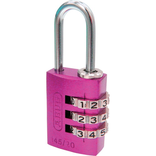 ■ＡＢＵＳ　ナンバー可変式南京錠　１４５－２０　ピンク14520PI 14520PI