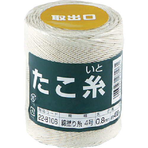 ■高木　たこ糸　綿撚り糸　＃４　22-8106