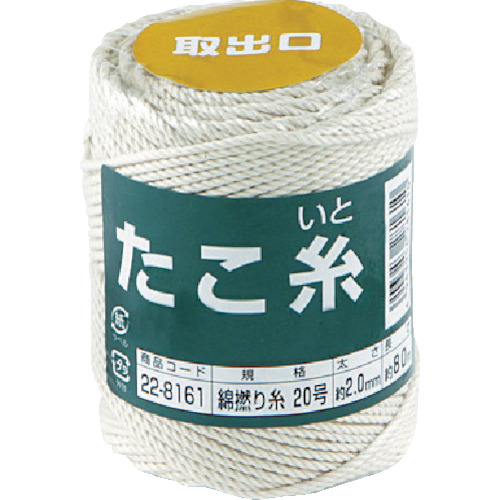 ■高木　たこ糸　綿撚り糸　＃２０　22-8161