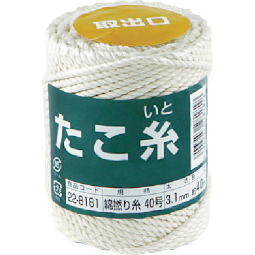 ■高木　たこ糸　綿撚り糸　＃４０　22-8181