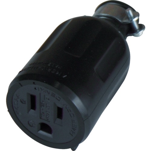 ■アメリカン電機　平刃形　ゴムコネクタボディ　接地２Ｐ１５Ａ１２５Ｖ　7114GR 7114GR
