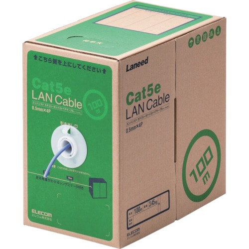 ■エレコム　ＥＵ　ＲｏＨＳ指令準拠ＬＡＮケーブル　ＣＡＴ５Ｅ　１００ｍ　パープル LDCT2PU100RS