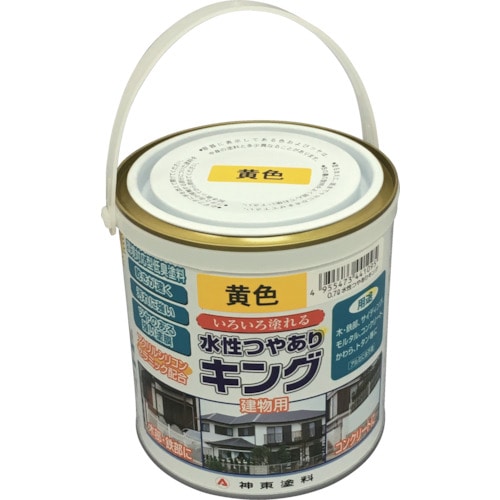 ■シントー　水性つやありキング　黄色　０．７Ｌ　4409-0.7 4409-0.7
