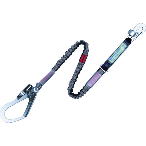 ■ツヨロン　胴ベルト型用ランヤード　ノビロン　シルバー TBLNV99SLBP