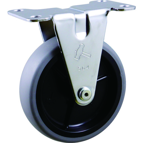 ハンマー　固定式エラストマー車輪（ＰＰホイール）１００ｍｍ 420ERL100BAR01