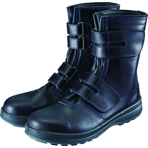 ■シモン　安全靴　マジック式　８５３８黒　２５．０ｃｍ　8538N-25.0