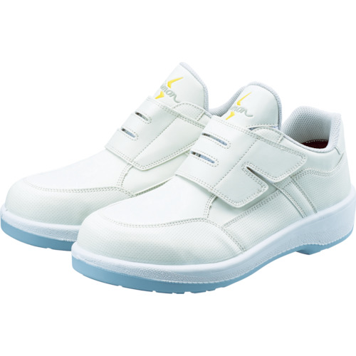 ■シモン　静電プロスニーカー　短靴　８８１８Ｎ白静電仕様　２３．５ｃｍ　8818WS-23.5 8818WS-23.5