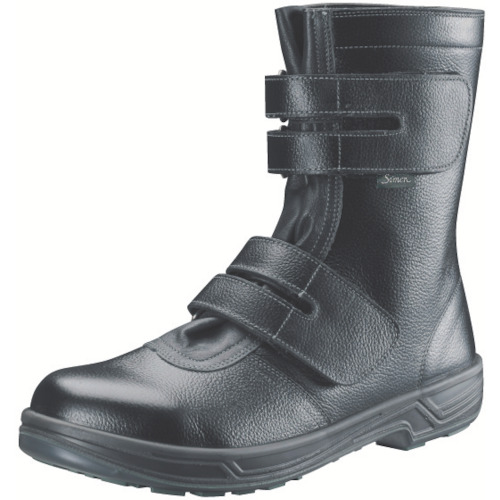 ■シモン　安全靴　長編上靴マジック式　ＳＳ３８黒　２４．０ｃｍ　SS38-24.0