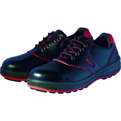 ■シモン　安全靴　短靴　ＳＬ１１‐Ｒ黒／赤　２５．５ｃｍ　SL11R-25.5