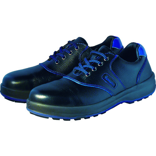 ■シモン　安全靴　短靴　ＳＬ１１－ＢＬ黒／ブルー　２５．５ｃｍ　SL11BL-25.5 SL11BL-25.5