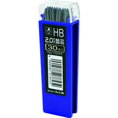 たくみ　ノック式鉛筆　替芯　ＨＢ　３０本入 7853