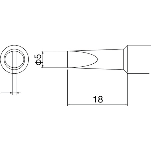 ■白光　こて先　５Ｄ型　T19-D5 T19-D5