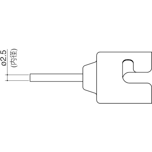 ■白光　ノズル　シングル　２．５ＭＭ　N5101