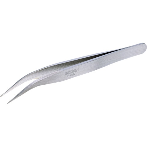 ■ＨＯＺＡＮ　先曲がりピンセット　１３０ｍｍ　P-887 P-887