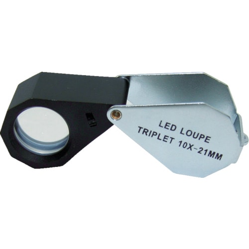 ■池田レンズ　ライト付１０倍ルーペ　W-LED10 W-LED10