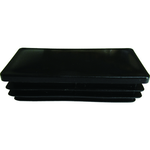 アルインコ　樹脂キャップ　平角パイプ５０Ｘ２５用　ブラック　（４個入） AC330K4