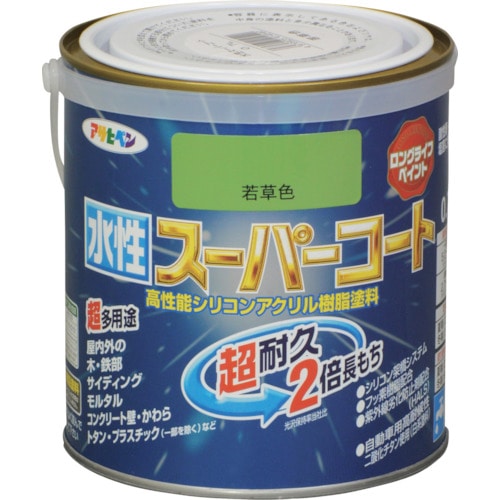 アサヒペン　水性スーパーコート　０．７Ｌ　若草色 414540