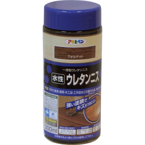 アサヒペン　水性ウレタンニス　３００ＭＬ　ウォルナット 447623