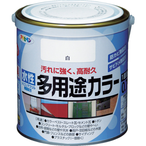 ■アサヒペン(Asahipen) 水性多用途カラー　０．７Ｌ　白　460714 460714