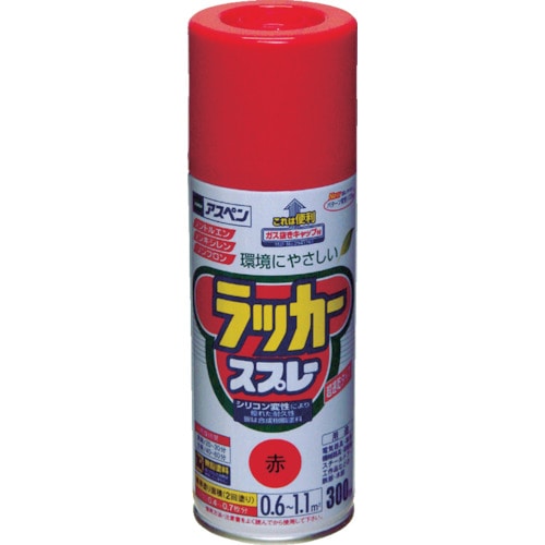 アサヒペン(Asahipen) アスペンラッカースプレー３００ｍｌ　赤　568014 568014