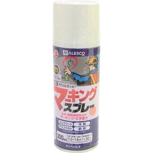 カンペ　マーキングスプレーＫ　３００ＭＬ　白　349421 349421