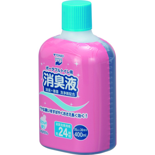 ■ＴＯＮＢＯ　ポータブルトイレ用消臭液　４００ｍｌ　ブルー 12024