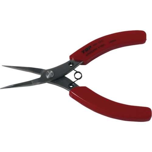 ＴＯＰ　ニードルノーズプライヤ　ステンレス製　１００ｍｍ　NN-100　(100MM) (ｽﾃﾝﾚｽｾｲ) NN-100　(100MM) (ｽﾃﾝﾚｽｾｲ)