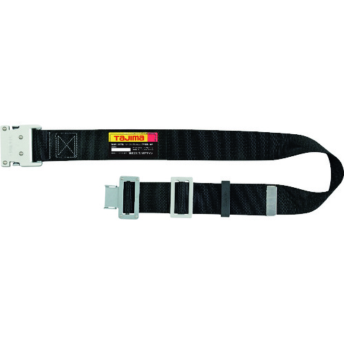 タジマ　胴ベルト　アルミワンタッチバックル　黒　Ｓサイズ BWS110BK