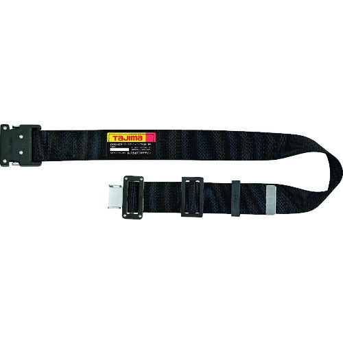 タジマ　胴ベルト　アルミワンタッチ黒バックル　黒　Ｓサイズ BWBS110BK