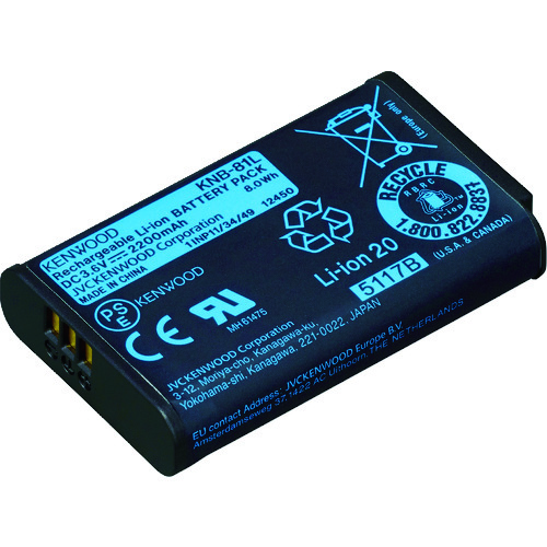 ■ケンウッド　リチウムイオンバッテリー（２２００ｍＡｈ） KNB81L