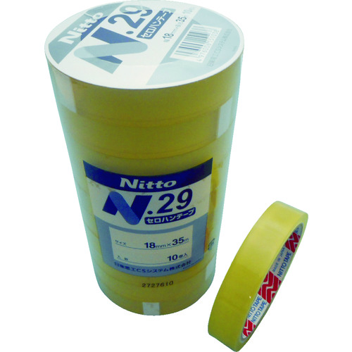 日東電工ＣＳ　セロハンテープ　Ｎｏ．２９ＮＥＷ　１５ｍｍ×３５ｍ（１０巻入） NO2915