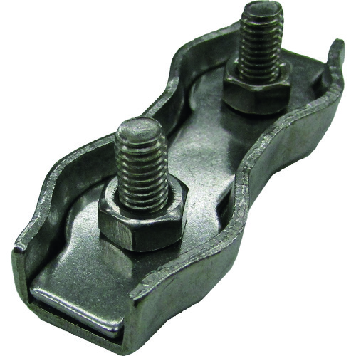 ■水本　ステンレス　ダブルワイヤークリップ　使用ロープ径３ｍｍ B2643