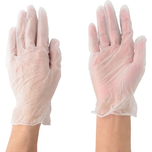 ■サラヤ　プラスチック手袋粉無　１００枚入　Ｌ　53500