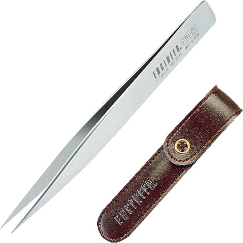 エンジニア　チタンピンセット（ＡＡ型）　１２５ｍｍ　PTN-01 PTN-01