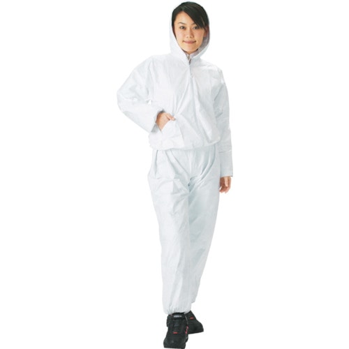 ■トラスコ中山(TRUSCO)　タイベック製作業服　フード付ツーピース　ＸＸＬサイズ　DPM-501　XXL