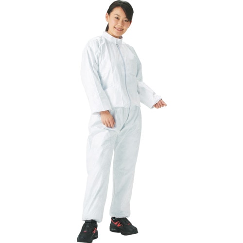 ■トラスコ中山(TRUSCO)　タイベック製作業服　立て襟ツーピース　ＸＬサイズ　DPM-502　XL DPM-502　XL