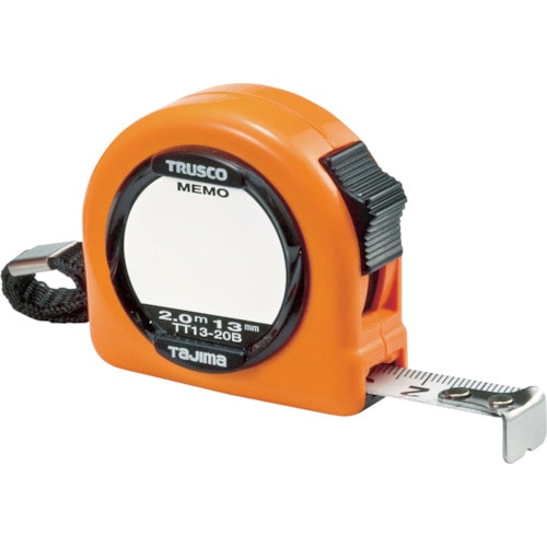 ■トラスコ中山(TRUSCO)　メモプレート付コンベックス　ロックタイプ　１３ｍｍ幅　２．０ｍ  TT13-20B