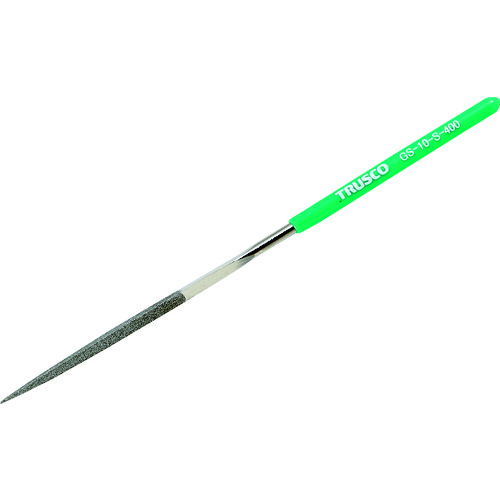 ■ＴＲＵＳＣＯ　ダイヤモンドヤスリ　精密用　１０本組　三角 GS10S400