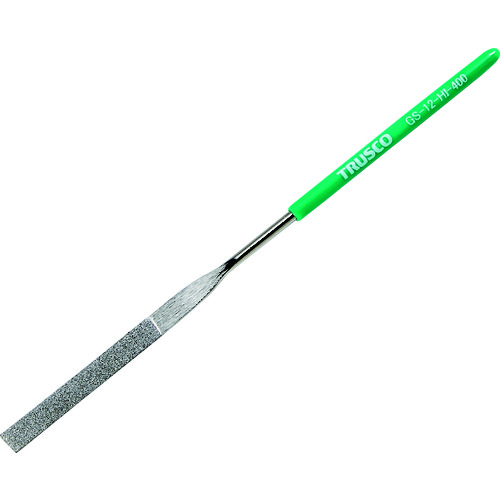 ■ＴＲＵＳＣＯ　ダイヤモンドヤスリ　精密用　１２本組　平 GS12HI400