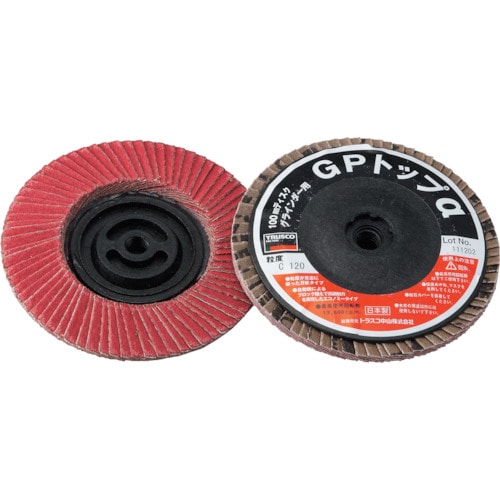 ■トラスコ中山(TRUSCO)　ＧＰトップα　ねじ込み式　セラミック　１００Φ　１２０＃　１０入　GP100ALC-120