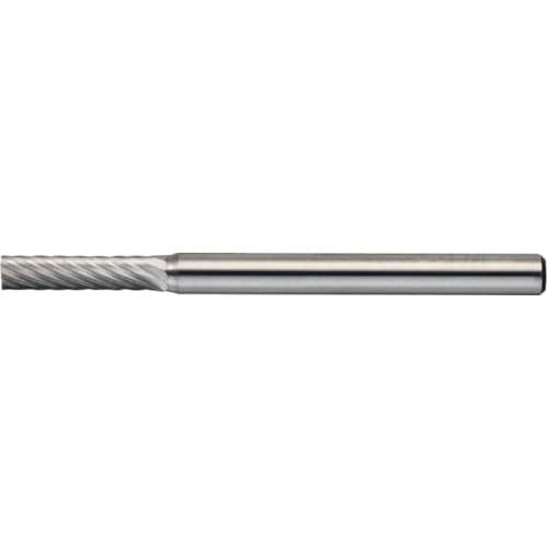 ■トラスコ中山(TRUSCO)　超硬バー　円筒型　Φ２．５Ｘ刃長１１Ｘ軸３　シングルカット　TB1A024S