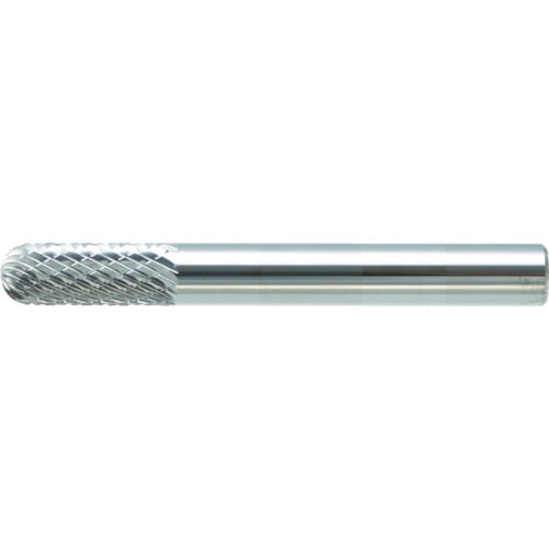 ■トラスコ中山(TRUSCO)　超硬バー　先丸円筒型　Φ９．５Ｘ刃長１９Ｘ軸６　シングルカット　TB2C095S TB2C095S
